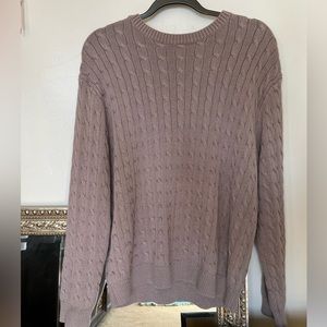 Brown knit sweater